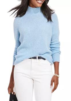Vineyard Vines衣服, Vineyard Vines | Women's Seaspun Cashmere Waffle Mock Neck Sweater商品图片 