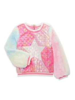 推荐Little Girl's Faux Fur Star Sweatshirt商品