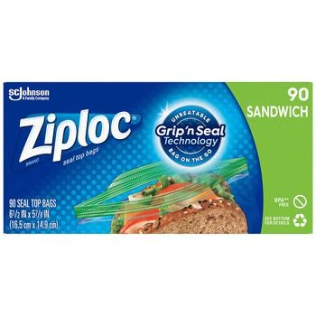 Ziploc | Plastic Sandwich Bags,商家Walgreens,价格¥33