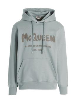 Alexander McQueen | Alexander McQueen Logo Printed Drawstring Hoodie商品图片,3.8折起