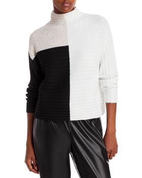 AQUA | Color Block Ribbed Sweater - 100% Exclusive商品图片,