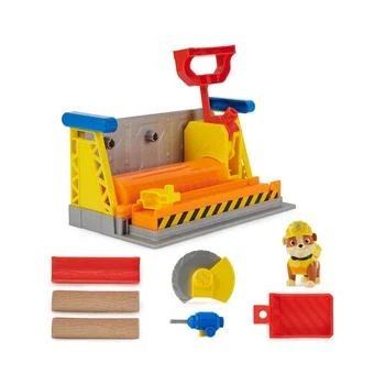 Rubble's Workshop Playset, Construction Toys with Kinetic Build-It Sand Rubble Action Figure