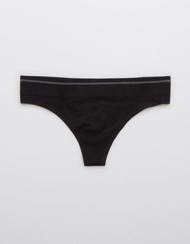 Aerie | Aerie Seamless Stripe Thong Underwear商品图片,