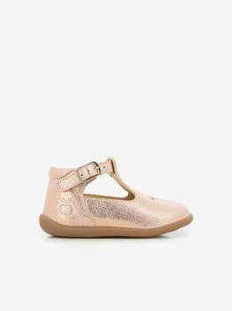 Pom D'Api | Baby Girls Leather Stand-Up Salome Shoes in Pink,商家Childsplay Clothing,价格¥584