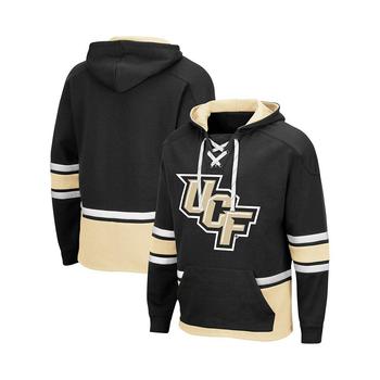 Colosseum | Men's Black UCF Knights Lace Up 3.0 Pullover Hoodie商品图片,