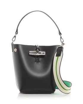 Longchamp | Roseau XS Leather Crossbody Bucket Bag,商家Bloomingdale's,价格¥3479