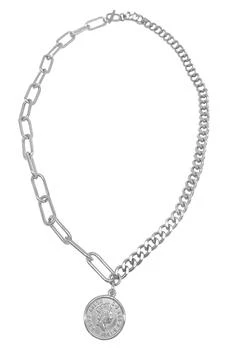 ADORNIA | Water Resistant Mixed Chain Coin Necklace,商家Nordstrom Rack,价格¥154