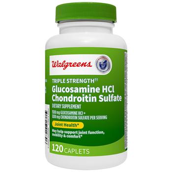 商品Walgreens | Triple Strength Glucosamine HCl Chondroitin Sulfate,商家Walgreens,价格¥287图片