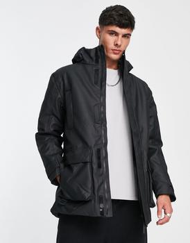 RAINS | Rains Glacial padded parka in black商品图片,