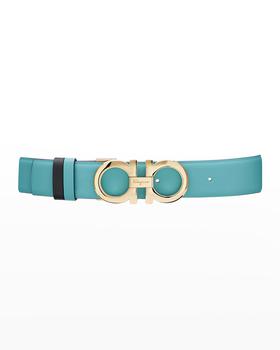 女装菲拉格慕腰带, Salvatore Ferragamo | Gancini Bicolor Leather Belt商品图片 