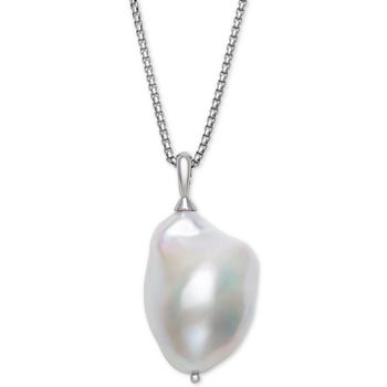 Belle de Mer | Cultured Baroque Freshwater Pearl (14-17mm) 18" Pendant Necklace in Sterling Silver商品图片,2.4折