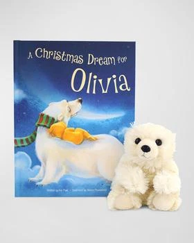 推荐"A Christmas Dream for Me" Personalized Storybook and Plush Polar Bear Gift Set商品