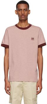 AMI, AMI | Pink Organic Cotton T-Shirt商品图片 5折