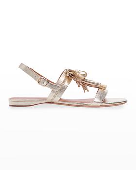 kate spade鞋, Kate Spade | la danse metallic slingback sandals商品图片 