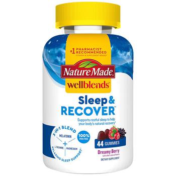 商品Nature Made WellBlends | 三合一睡眠支持和恢复软糖  44粒,商家Walgreens,价格¥118图片