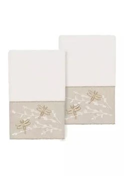 Linum Home Textiles | BRAELYN 2PC Embellished Hand Towel Set,商家Belk,价格¥369