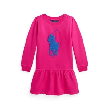 French Knot Big Pony Fleece Dress (Toddler/Little Kid)