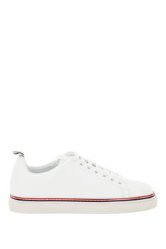 thom browne鞋低帮鞋, Thom Browne | LEATHER LOW-TOP SNEAKERS商品图片 额外7折, 额外七折