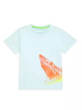 推荐Little Boy's & Boy's Go Fish Shark Crewneck T-Shirt商品