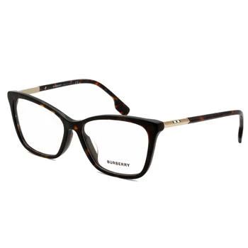 推荐Burberry Women's Eyeglasses - Cat Eye Full Rim Plastic Frame Clear Lens | BE2348F 3002商品