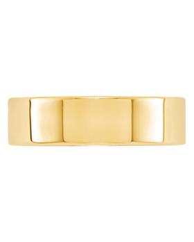 商品Men's 6mm Lightweight Flat Band Ring in 14K Yellow Gold - 100% Exclusive图片