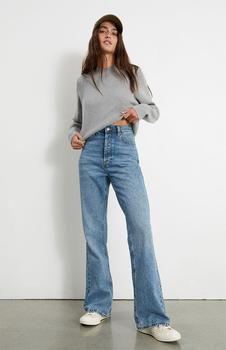 PacSun | Eco Medium Blue High Waisted Bootcut Jeans商品图片,