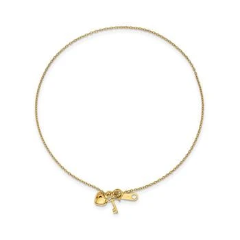 Macy's | Heart and Key Anklet in 14k Gold,商家Macy's,价格¥2245