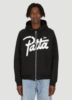 推荐x Patta Zip-Up Hooded Sweatshirt in Black商品