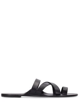 The Row | 10mm Kris Leather Sandals,商家LUISAVIAROMA,价格¥3645