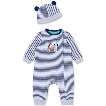 Little Me | Baby Boys Golf Pals Coverall and Hat, 2 Piece Set 5.9折