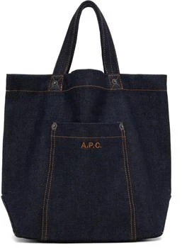 A.P.C. Indigo Mini Thais Denim Tote