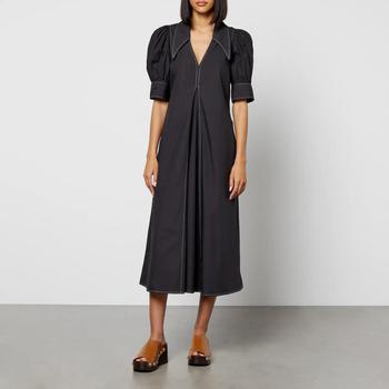 gani, Ganni | Ganni Cotton-Poplin Midi Dress商品图片 额外7折, 额外七折