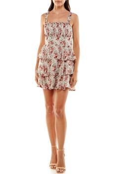 ROW A, ROW A | Emma Floral Print Tiered Minidress商品图片 