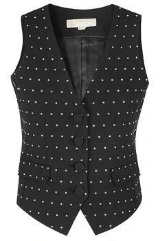 Michael Kors | Michael Michael Kors Embellished Crepe Vest 5.9折, 独家减免邮费