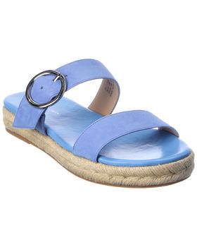 stuart weitzman凉鞋推荐, Stuart Weitzman | Stuart Weitzman Mykonos Two Strap Suede Sandal商品图片 5.6折