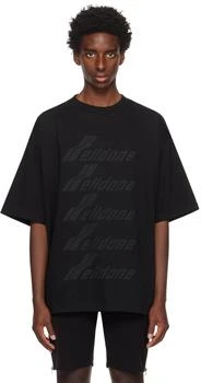We11done | Black Printed T-Shirt 4.4折, 独家减免邮费