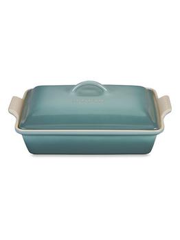 商品Le Creuset | 4-Quart Heritage Stoneware Covered Rectangular Casserole,商家Saks Fifth Avenue,价格¥956图片