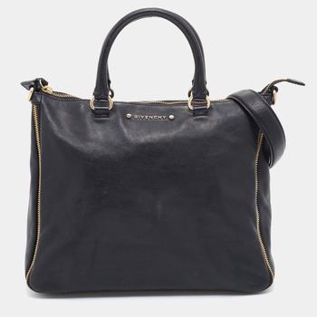 推荐Givenchy Black Leather Zipped Detail Tote商品