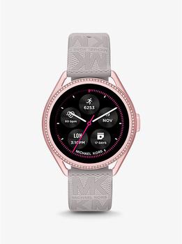 推荐Michael Kors Access Gen 5E MKGO Pink-Tone and Logo Rubber Smartwatch商品