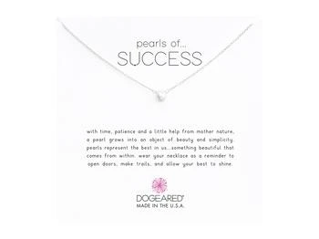 Dogeared | Pearls Of Success Necklace 16",商家Zappos,价格¥383