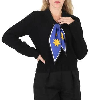 推荐Burberry Ladies Black Scarf Detail Wool Sweater, Size X-Small商品