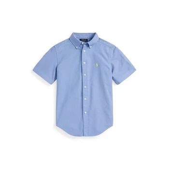 Ralph Lauren | Big Boys Cotton Oxford Short-Sleeves Shirt,商家Macy's,价格¥388