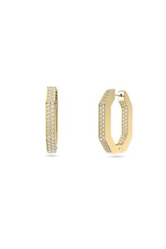 施华洛世奇耳钉评价, Swarovski | Swarovski Dextera Octagon Hoop Earrings商品图片 9.6折