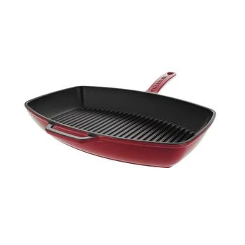 Chasseur | French Rectangular Enameled Cast Iron 12" Grill Pan,商家Macy's,价格¥1093