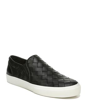 加拿大vince鞋, Vince | Men's Fletcher 2 Woven Leather Slip-On Sneakers商品图片 满$400减$100, 满减