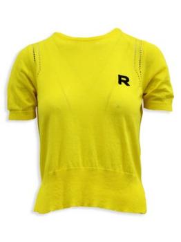 推荐Rochas Knitted T-Shirt In Yellow Cotton商品