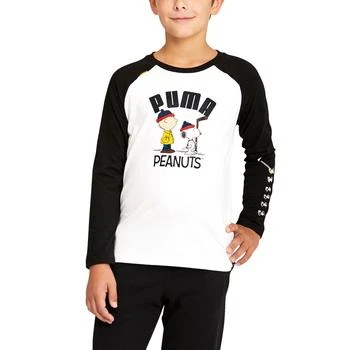 推荐Crew Neck Long Sleeve T-Shirt x Peanuts (Toddler-Big Kid)商品