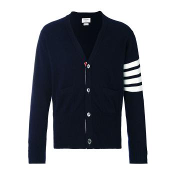 thom browne代购, Thom Browne | Thom Browne 男士海军蓝羊毛开衫 MKC001A-00011-415商品图片 满$100享9.5折, 满折