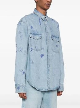 Vetements | VETEMENTS Men Scribbled Denim Shirt,商家NOBLEMARS,价格¥13491