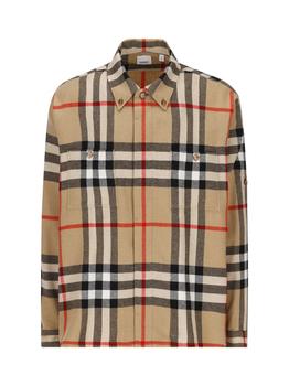 Burberry | Burberry Checked Long-Sleeved Shirt商品图片,5.7折起